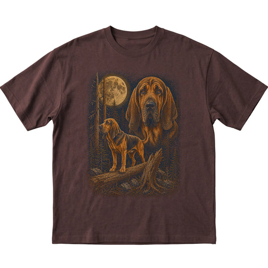 Bloodhound Wildwood Moon T-Shirt in Dark Chocolate
