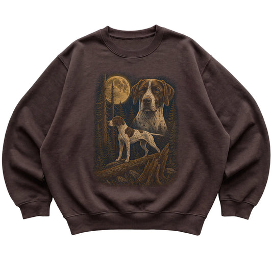 Pointer Wildwood Moon Sweatshirt in Dark Chocolate