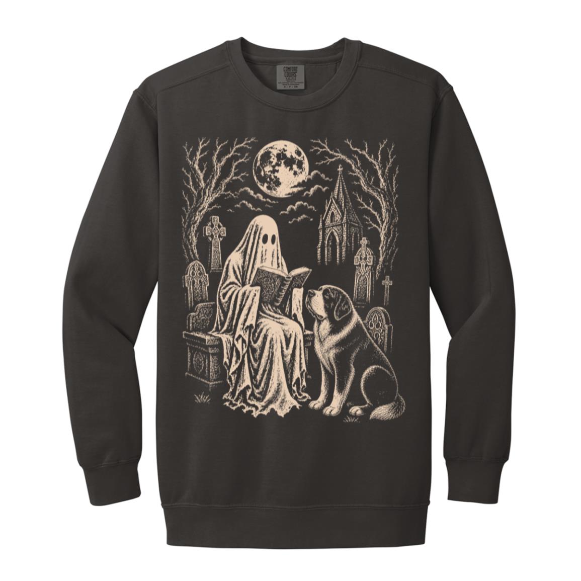 St. Bernard Ghost Reading sweatshirt in Pepper