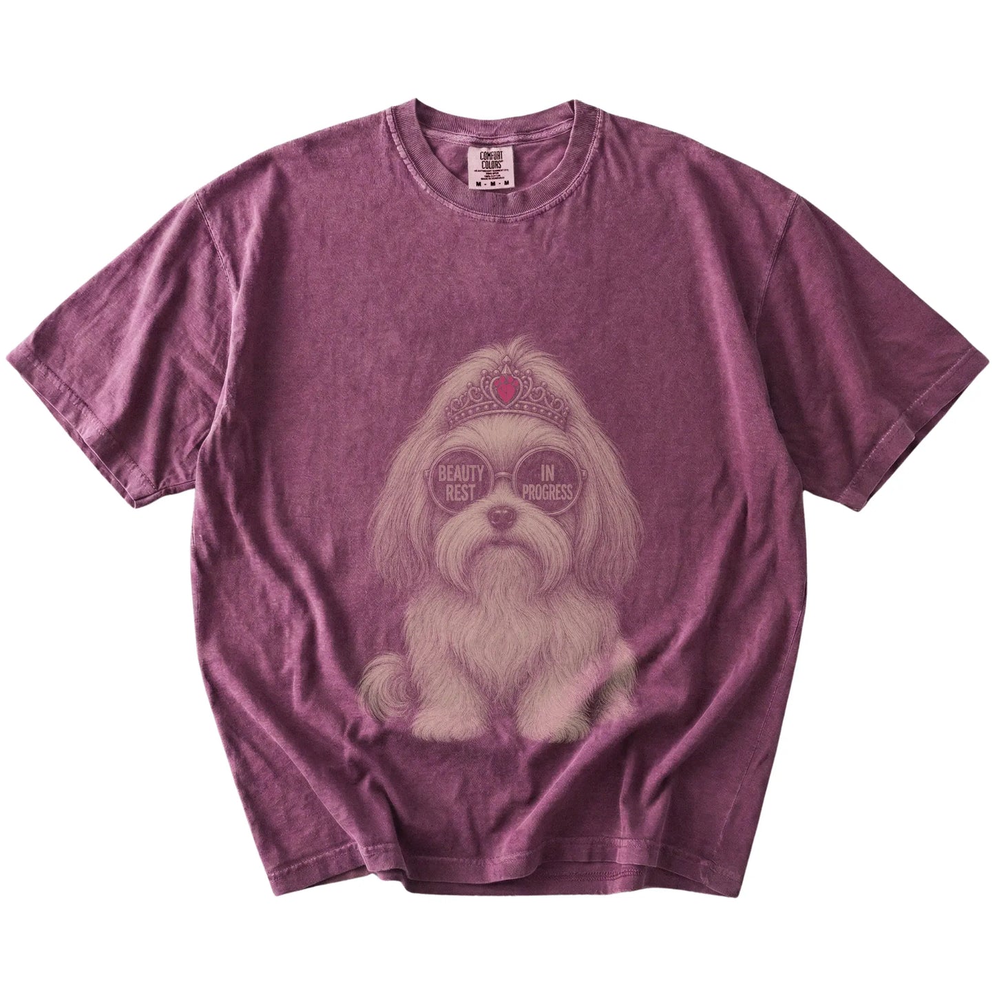 Berry Diva Havanese T-Shirt laid flat