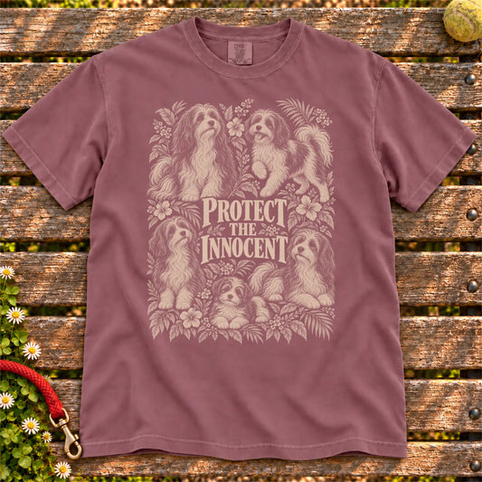 Protect the Innocent Havanese design on a Berry T-shirt