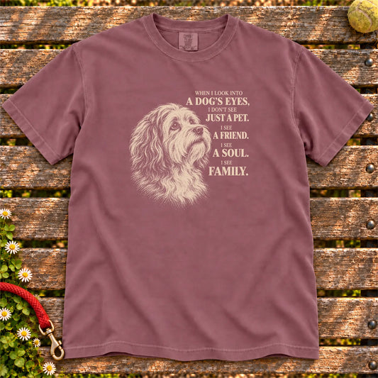 Berry Comfort Colors® T-shirt featuring the Havanese More Than a Pet design.
