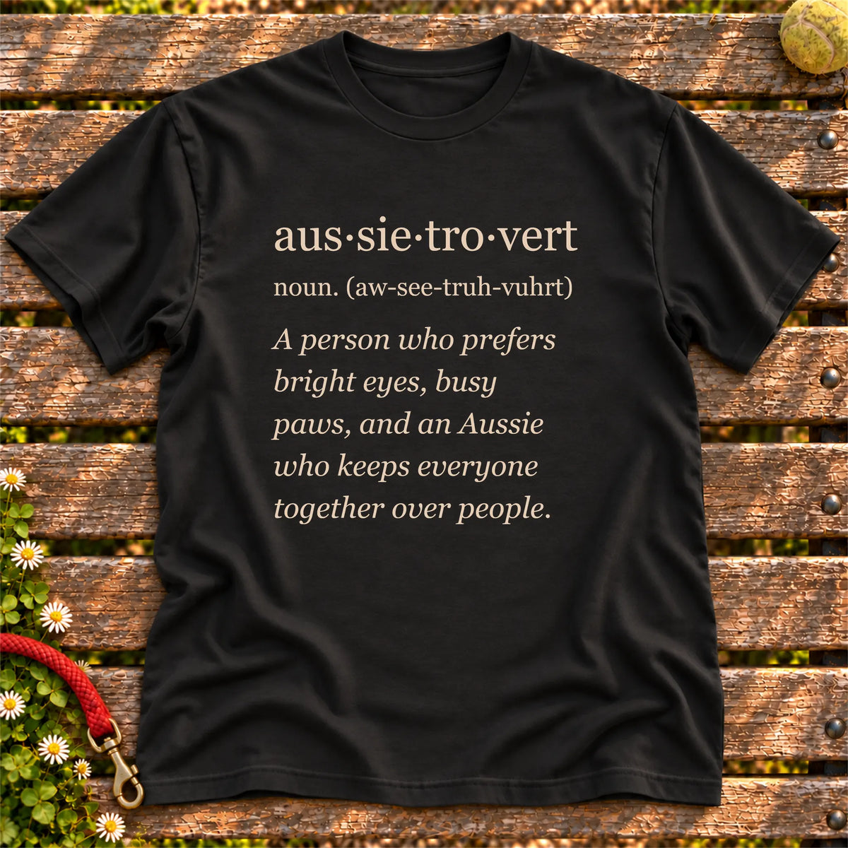 Black Australian Shepherd Tro-Vert Softstyle T-shirt