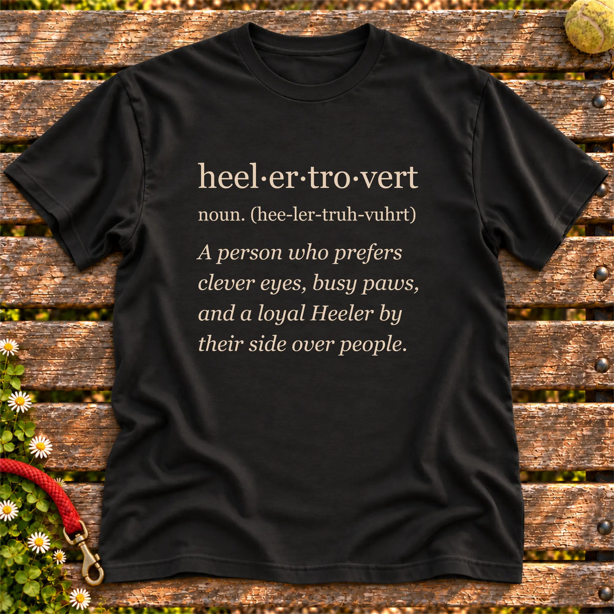 Black Blue Heeler Tro-Vert Softstyle T-shirt