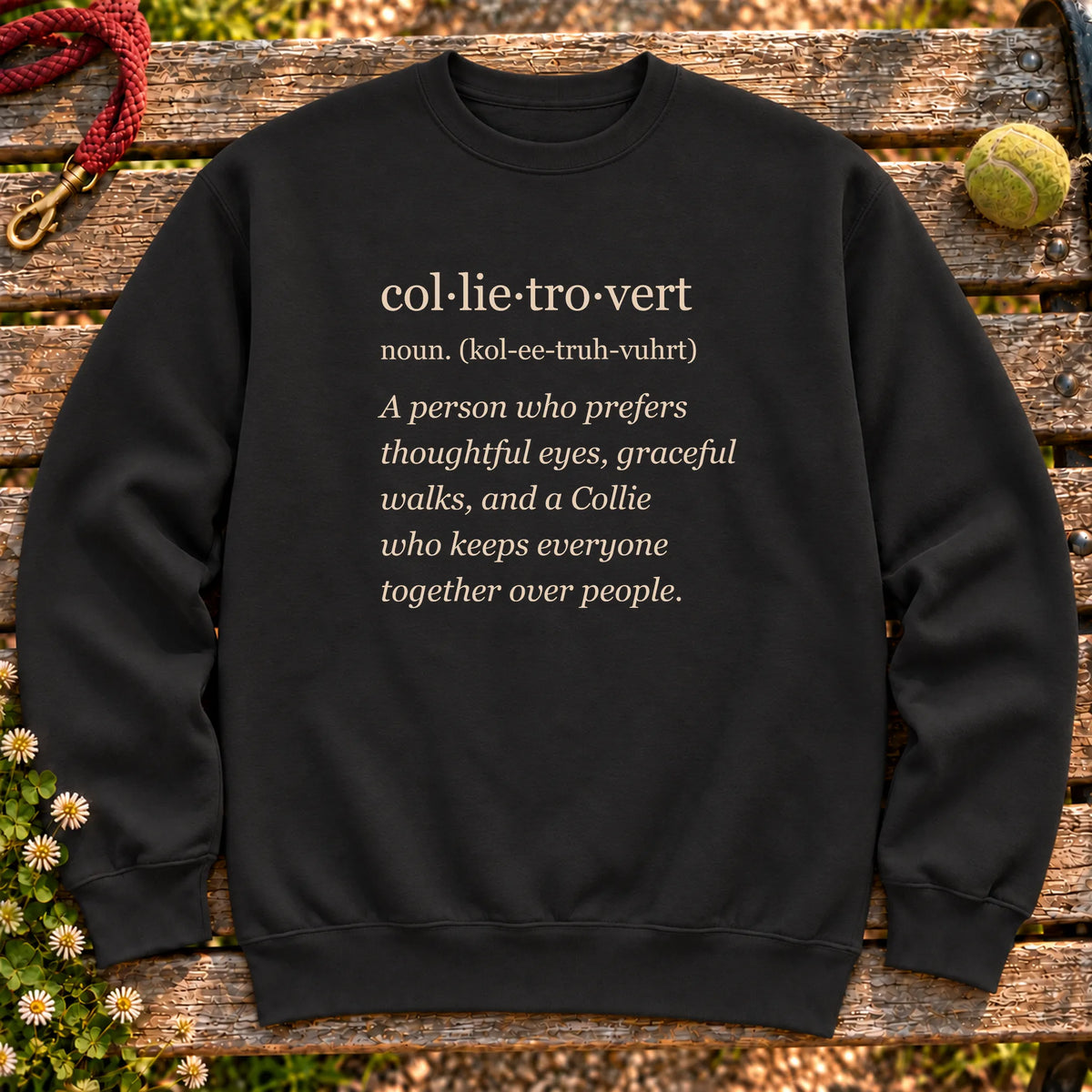 Black Collie Tro-Vert crewneck sweatshirt