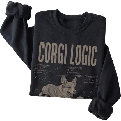 Black Corgi Logic T-Shirt folded detail