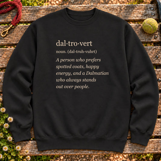 Black Dalmatian Tro-Vert crewneck sweatshirt