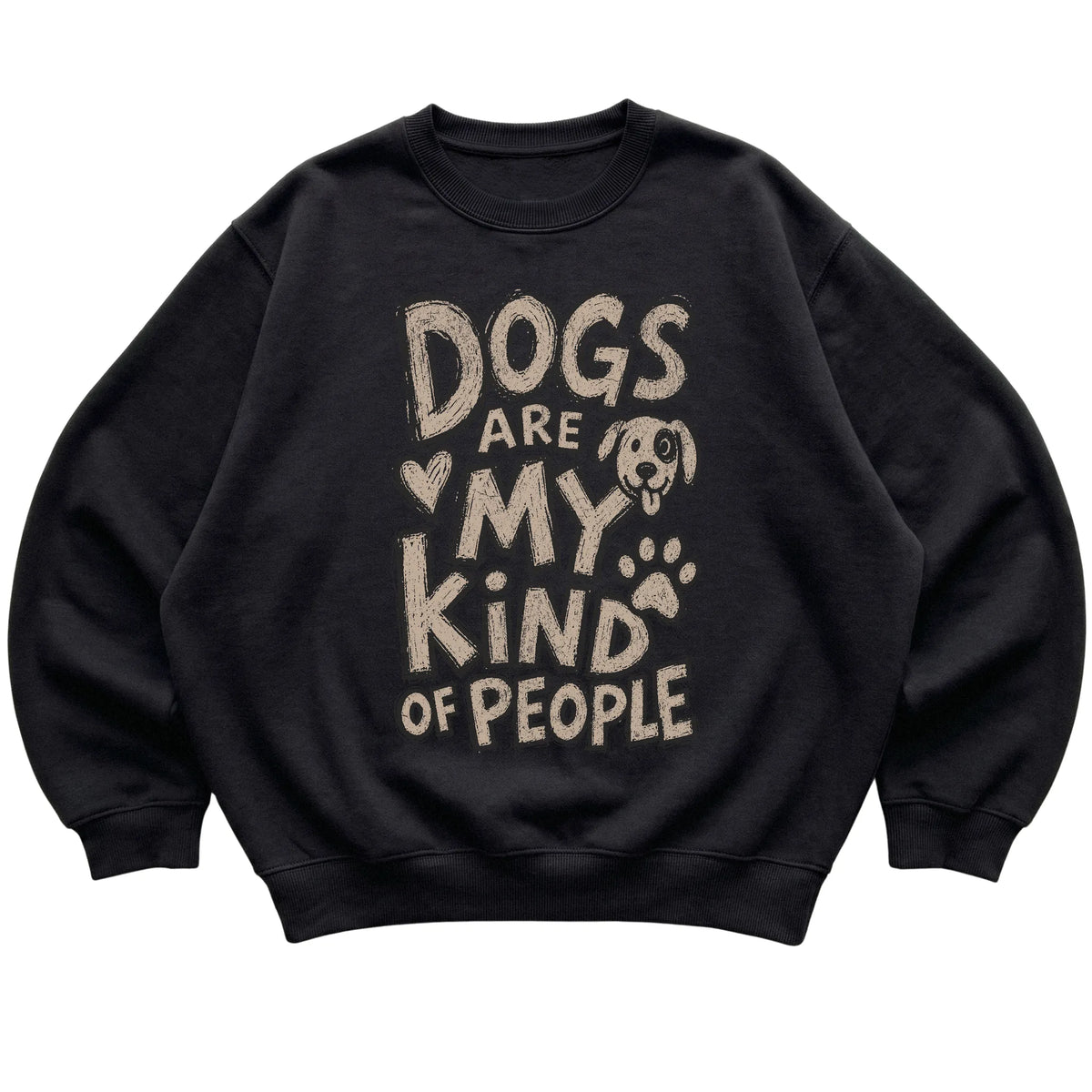 Black Dogs Are my Kind of people laid flat