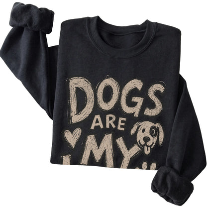 Black Dogs Are my Kind of people folded detail