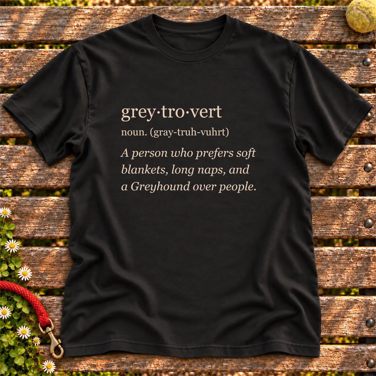 Black Greyhound Tro-Vert Softstyle T-shirt