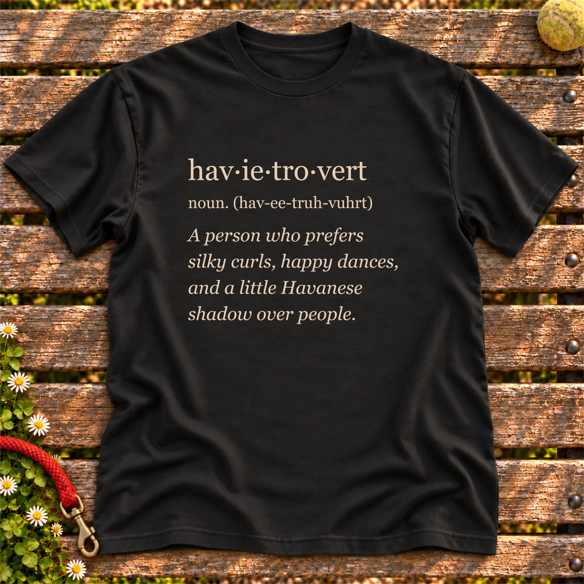 Black Havanese Tro-Vert Softstyle T-shirt