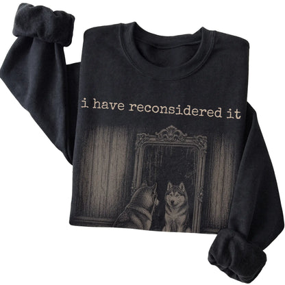 Black Husky The Answer Is Still No sweatshirt, folded view