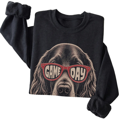 Black Irish Setter Game Day Sunglasses sweatshirt, folded