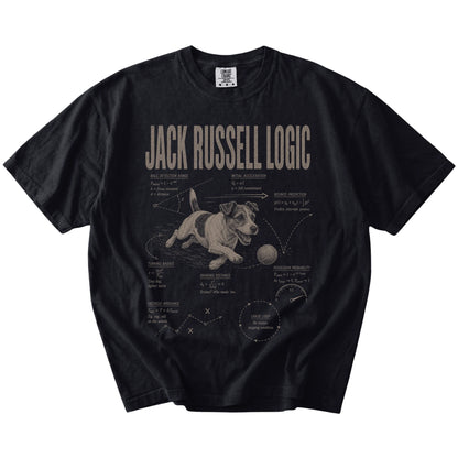 Black Jack Russell Logic T-Shirt laid flat