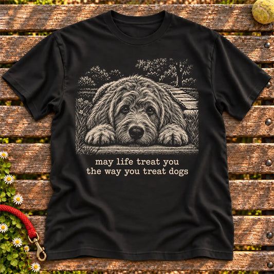 Labradoodle Karma Softstyle T-shirt in Black