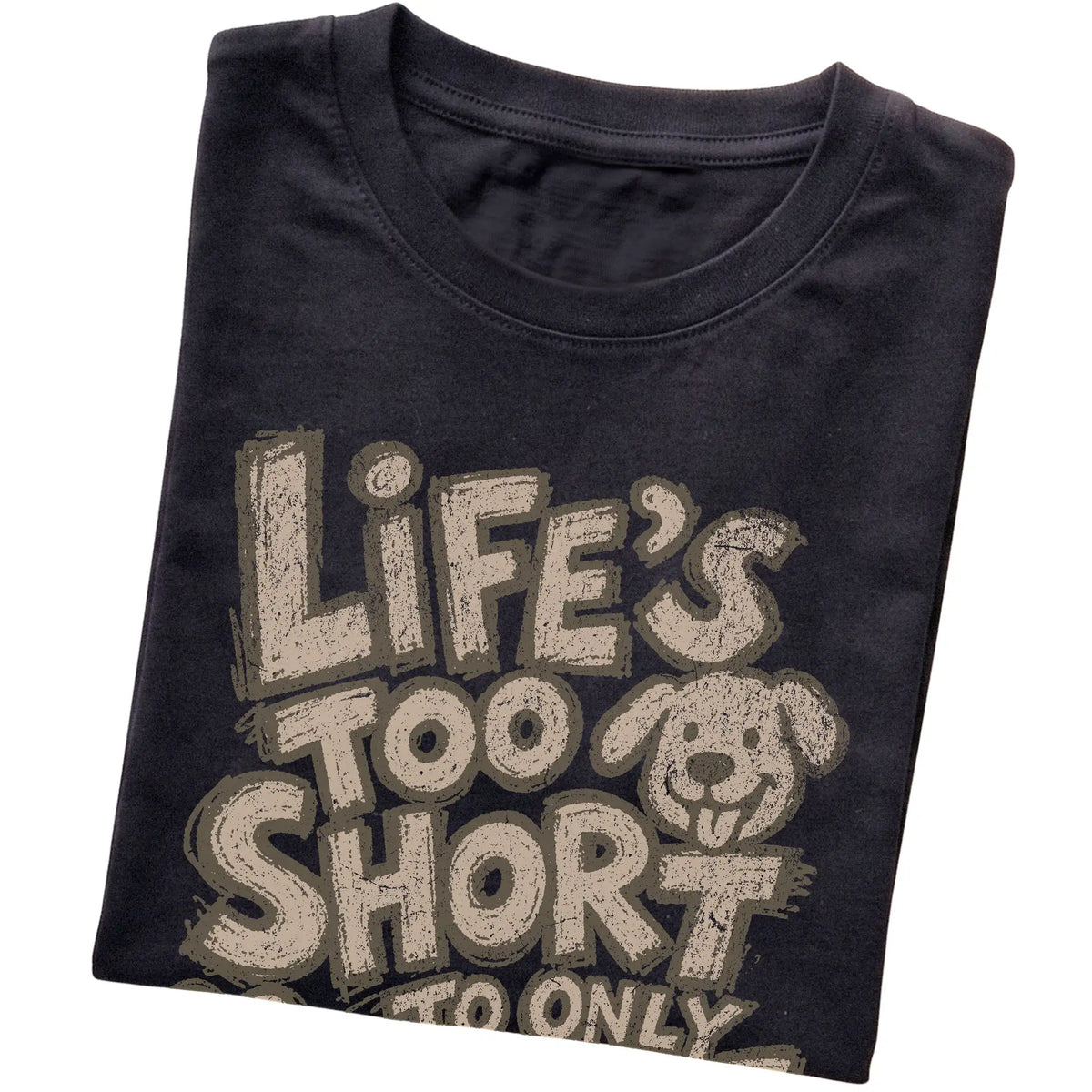 Black Life's Too Short to Only Rescue One folded detail