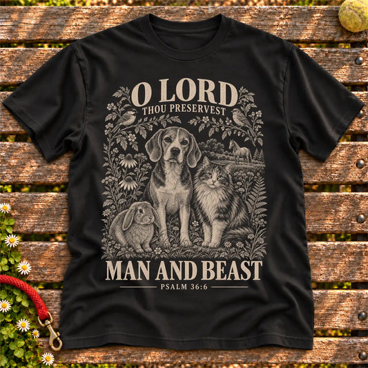 Black Man and Beast scripture Softstyle T-shirt
