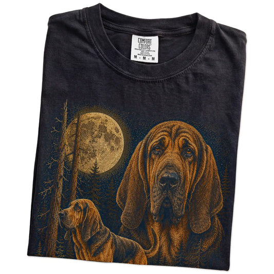 Black Bloodhound Wildwood Moon t-shirt