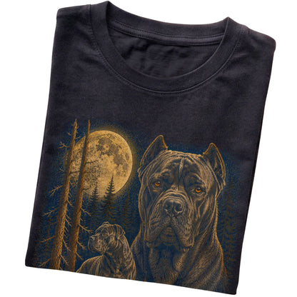 Cane Corso Wildwood Moon T-Shirt in Black