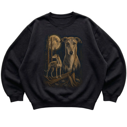 Greyhound Wildwood Moon Sweatshirt in Black