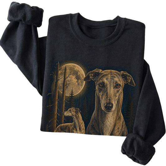 Greyhound Wildwood Moon Sweatshirt in Black