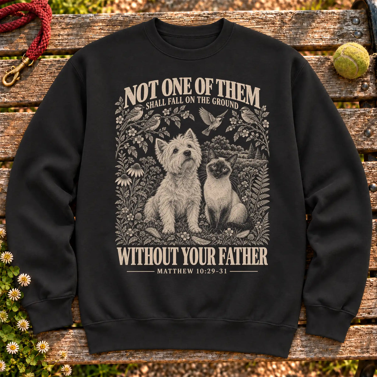 Black Not One of Them scripture crewneck sweatshirt
