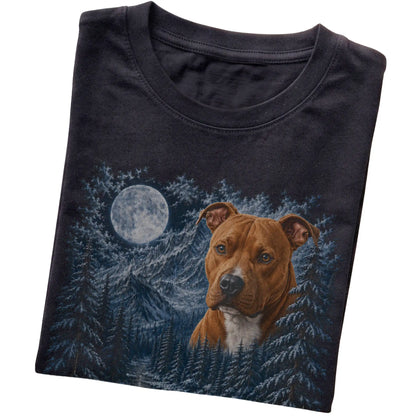 Pitbull Forest Moon T-Shirt in Black