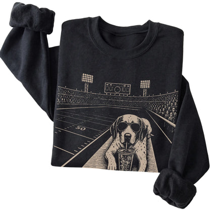 Black Pointer Football Tailgate sweatshirt, folded