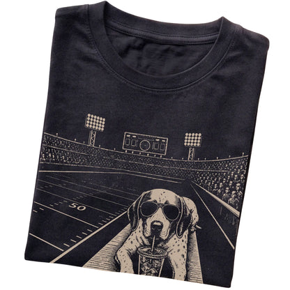 Black Pointer Football Tailgate T-shirt, folded