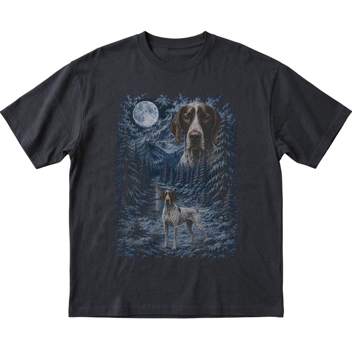 Pointer Forest Moon T-Shirt in Black