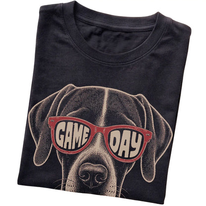 Black Pointer Game Day Sunglasses T-shirt, folded