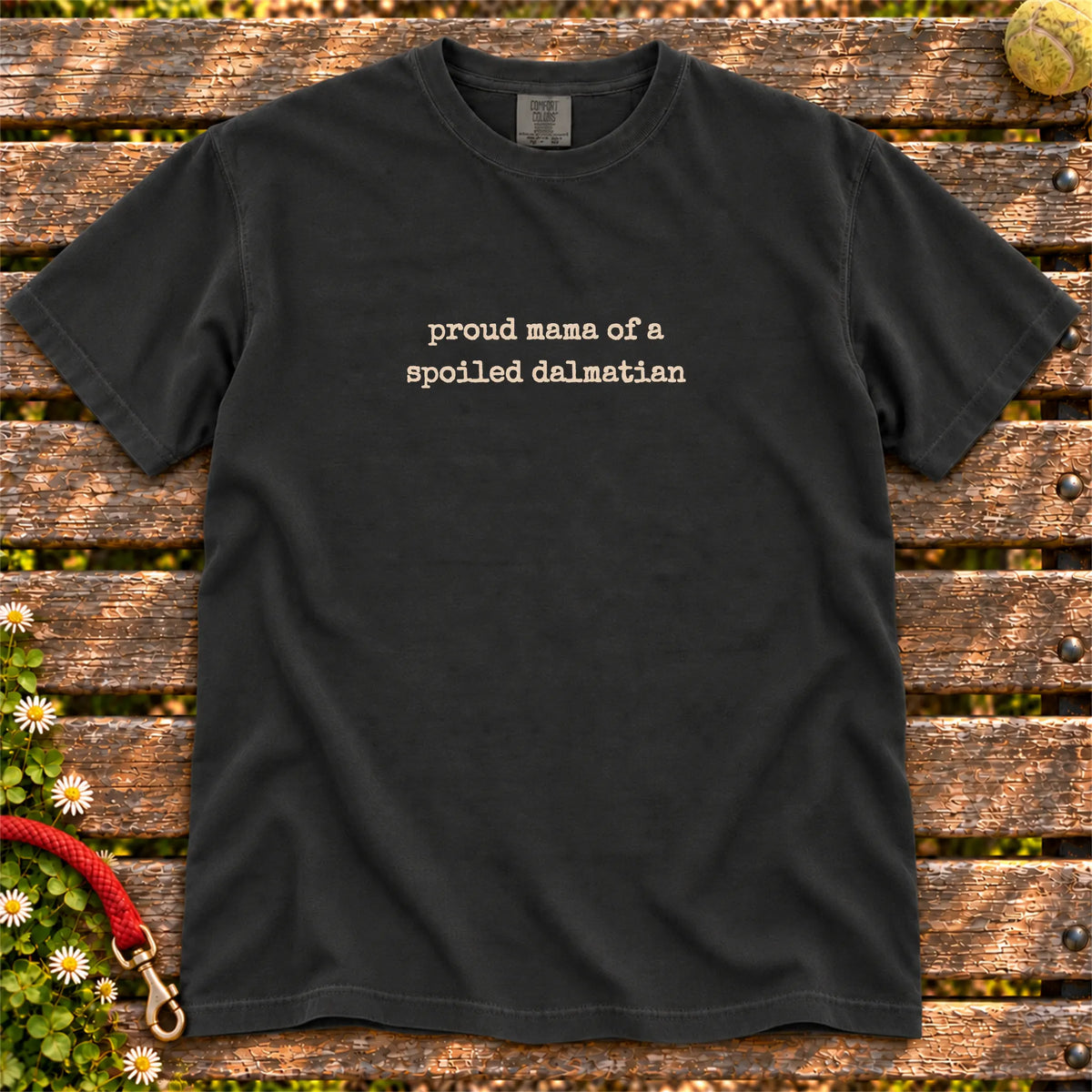 Proud Dalmatian Mama T-Shirt in Black