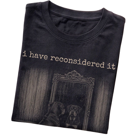 Black Rottweiler The Answer Is Still No T-shirt, folded view