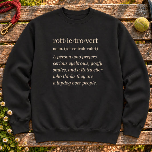 Black Rottweiler Tro-Vert crewneck sweatshirt