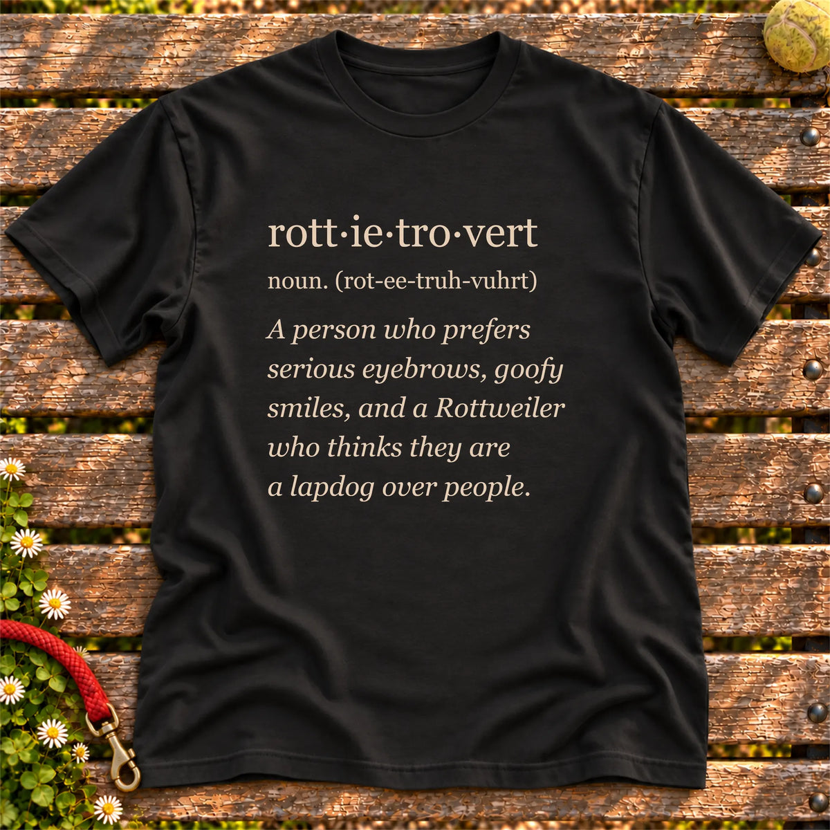 Black Rottweiler Tro-Vert Softstyle T-shirt