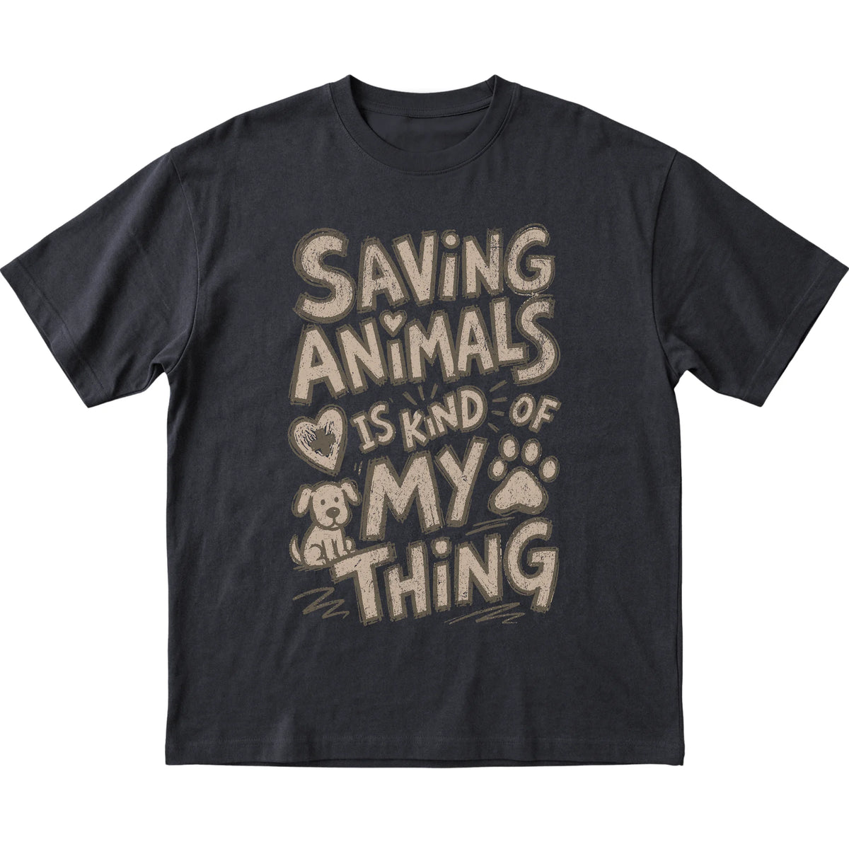 Black Saving Animals is kind of my thing laid flat
