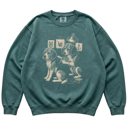 Blue Spruce Beagle Dog Tattoo Artist shirt laid flat
