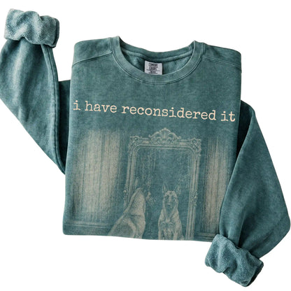 Blue Spruce Belgian Malinois The Answer Is Still No Comfort Colors sweatshirt, folded view