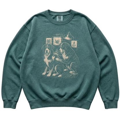 Blue Spruce Bernese Mountain Dog Dog Tattoo Artist shirt laid flat