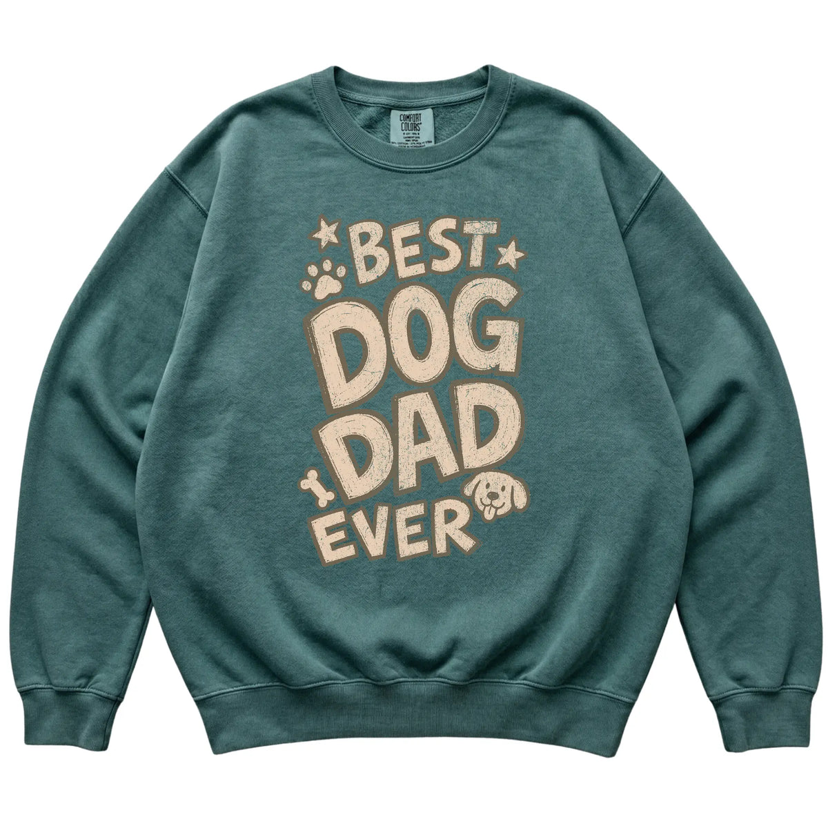 Blue Spruce Best Dog Dad Ever laid flat