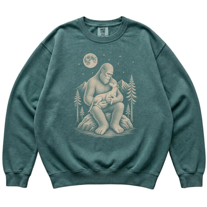 Bigfoot and Whippet Sweatshirt in Blue Spruce
