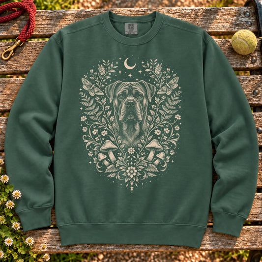 Blue Spruce Cane Corso cottagecore Comfort Colors sweatshirt