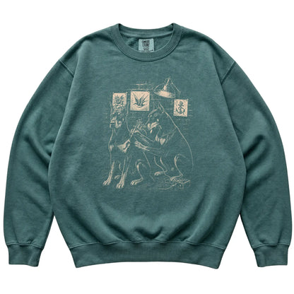 Blue Spruce Doberman Dog Tattoo Artist shirt laid flat