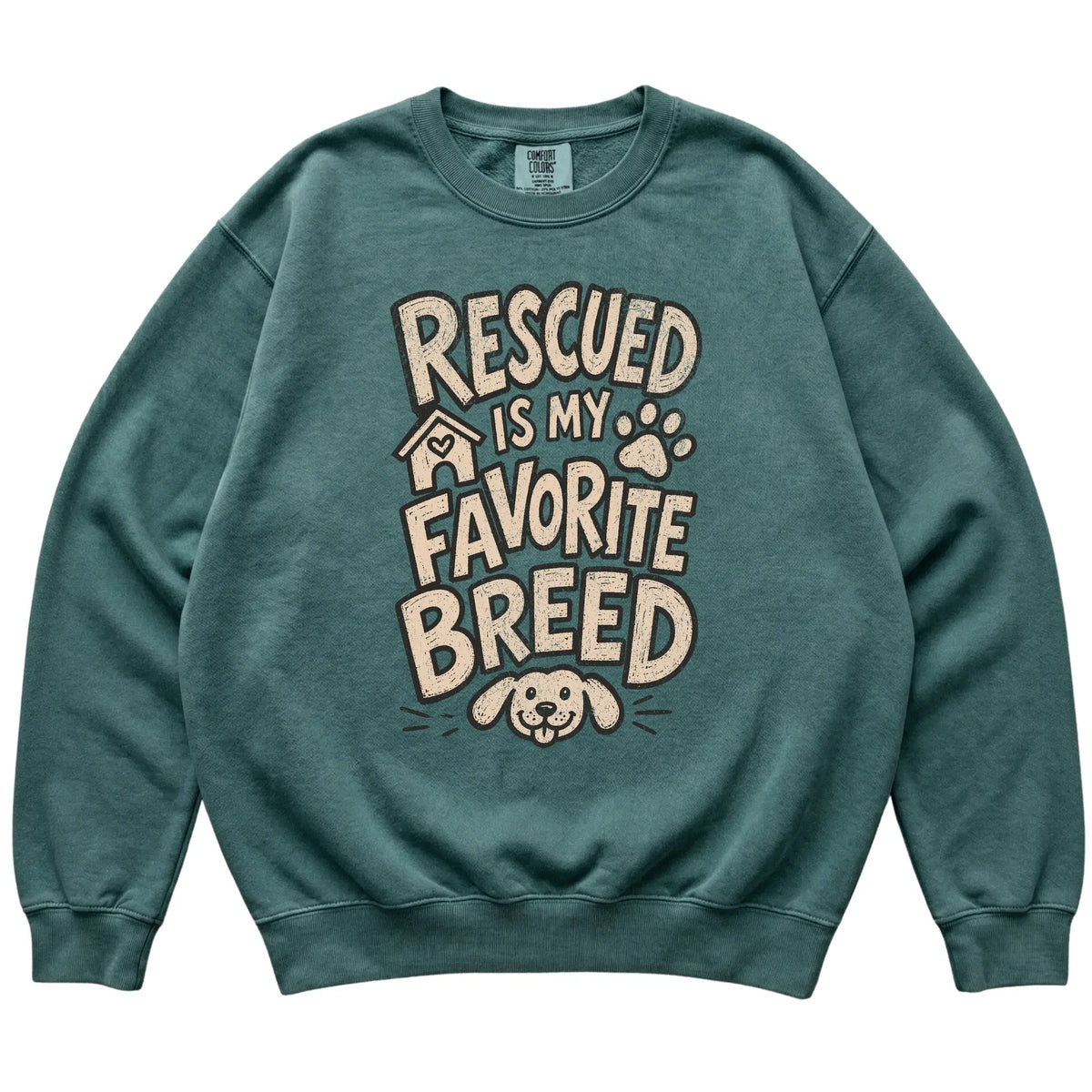Blue Spruce Rescued is my favorite breed laid flat