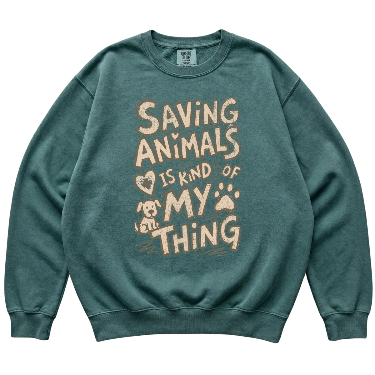 Blue Spruce Saving Animals is kind of my thing laid flat