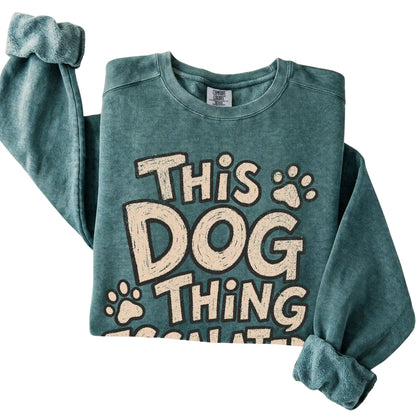 Blue Spruce This Dog Thing Escalated Quickly folded detail