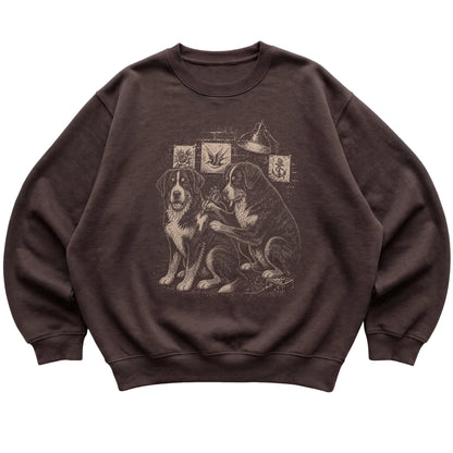 Dark Chocolate Bernese Mountain Dog Dog Tattoo Artist shirt laid flat