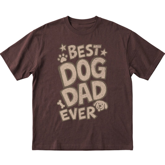 Dark Chocolate Best Dog Dad Ever laid flat