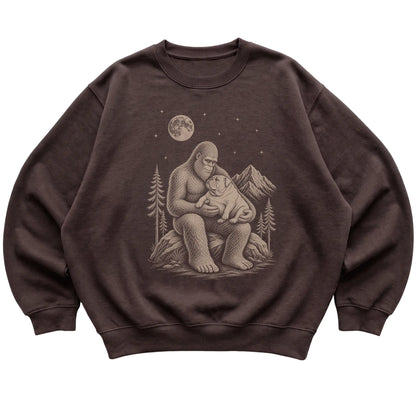 Bigfoot and Bulldog Sweatshirt in Dark Chocolate