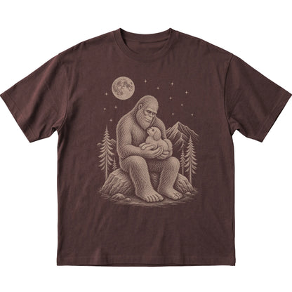 Bigfoot and Havanese T-Shirt in Dark Chocolate